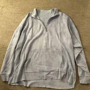Light Blue tie dye Quarter zip